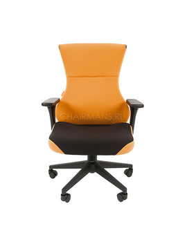 Кресло геймерское Chairman GAME 10 ткань черный/оранжевый, изображение 2