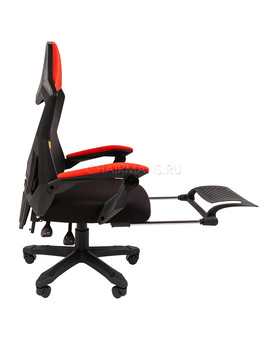 Кресло геймерское Chairman 571 ткань черный/красный, изображение 4