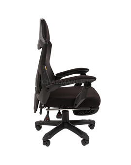 Кресло геймерское Chairman 571 ткань черный, изображение 3