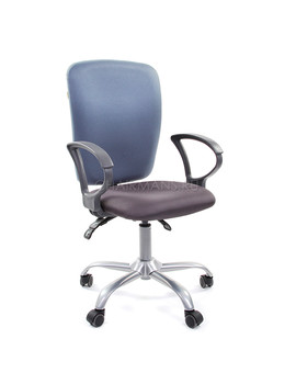 Кресло оператора Chairman 9801 ткань 15-13 серый/15-41 голубой, изображение 1