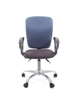 Кресло оператора Chairman 9801 ткань 15-13 серый/15-41 голубой, изображение 2
