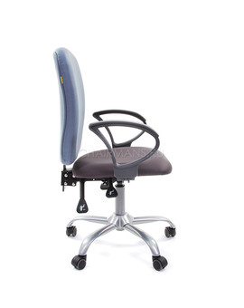 Кресло оператора Chairman 9801 ткань 15-13 серый/15-41 голубой, изображение 3