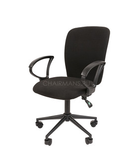 Кресло оператора Chairman 9801 Black ткань черный, изображение 4