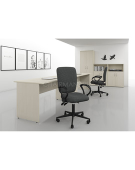 Кресло оператора Chairman 9801 Black ткань серый, изображение 7