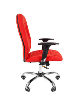 Кресло оператора Chairman 888 ткань красный, изображение 3