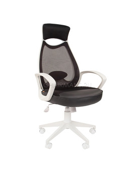 Кресло оператора Chairman 840 white сетка/ткань/экокожа черный, изображение 1