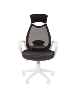 Кресло оператора Chairman 840 white сетка/ткань/экокожа черный, изображение 2