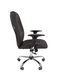 Кресло оператора Chairman 888 ткань серый, изображение 3