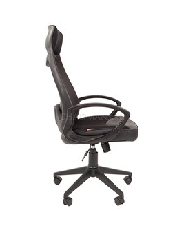 Кресло оператора Chairman 840 black сетка/ткань/экокожа черный, изображение 3