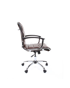 Кресло оператора Chairman 760M экокожа коричневый, изображение 3