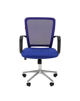 Кресло оператора Chairman 698 Chrome сетка/ткань синий, изображение 2