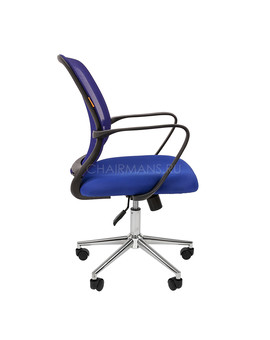 Кресло оператора Chairman 698 Chrome сетка/ткань синий, изображение 3