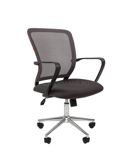 Кресло оператора Chairman 698 Chrome сетка/ткань серый, изображение 1