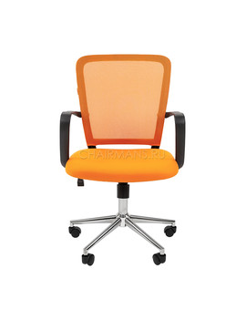 Кресло оператора Chairman 698 Chrome сетка/ткань оранжевый, изображение 2
