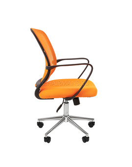 Кресло оператора Chairman 698 Chrome сетка/ткань оранжевый, изображение 3
