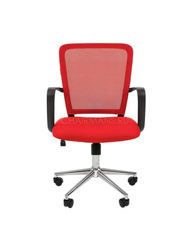 Кресло оператора Chairman 698 Chrome сетка/ткань красный, изображение 2