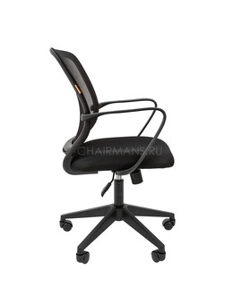 Кресло оператора Chairman 698 black сетка/ткань черный, изображение 3