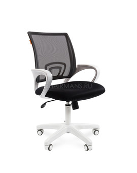 Кресло оператора Chairman 696 white сетка/ткань черный, изображение 1