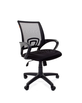 Кресло оператора Chairman 696 black сетка/ткань черный, изображение 1