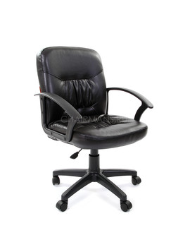 Кресло оператора Chairman 651 Eco экокожа черный, изображение 1