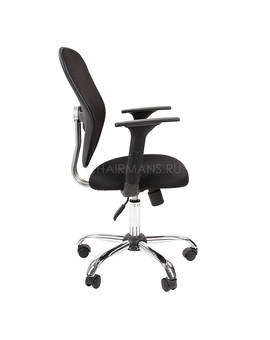 Кресло оператора Chairman 451 сетка/ткань TW-11 черный, изображение 3