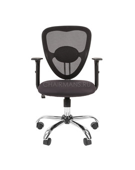 Кресло оператора Chairman 451 сетка/ткань черный/TW-12 серый, изображение 2
