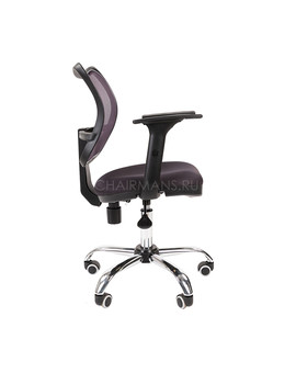 Кресло оператора Chairman 450 хром сетка/ткань TW-12 серый, изображение 3