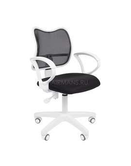 Кресло оператора Chairman 450 LT White сетка/ткань черный, изображение 1