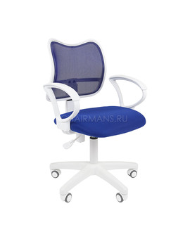 Кресло оператора Chairman 450 LT White сетка/ткань синий, изображение 1