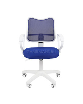 Кресло оператора Chairman 450 LT White сетка/ткань синий, изображение 2