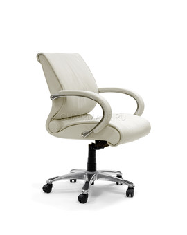 Кресло оператора Chairman 444 кожа белый, изображение 1