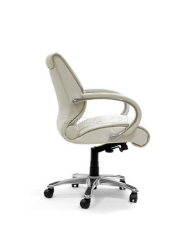 Кресло оператора Chairman 444 кожа белый, изображение 3