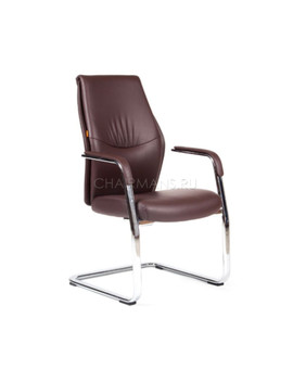 Кресло посетителя Chairman VISTA V экопремиум коричневый, изображение 1