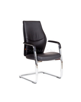 Кресло посетителя Chairman VISTA V экопремиум черный, изображение 1