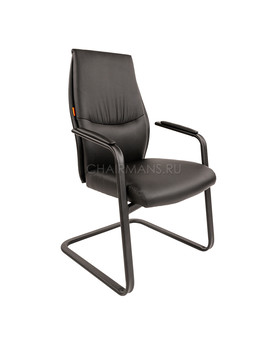 Кресло посетителя Chairman VISTA V BLACK экопремиум черный, изображение 1