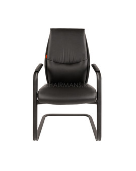 Кресло посетителя Chairman VISTA V BLACK экопремиум черный, изображение 2