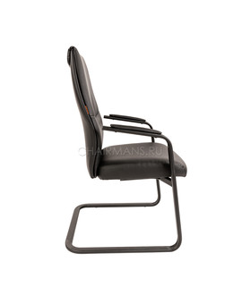 Кресло посетителя Chairman VISTA V BLACK экопремиум черный, изображение 3