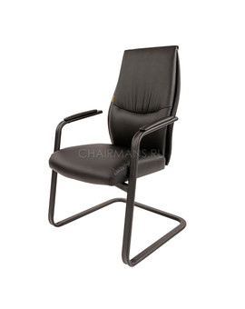 Кресло посетителя Chairman VISTA V BLACK экопремиум черный, изображение 4