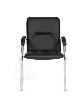 Кресло посетителя Chairman 850 экокожа черный, изображение 2