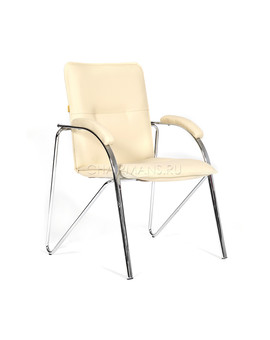 Кресло посетителя Chairman 850 экокожа бежевый, изображение 1