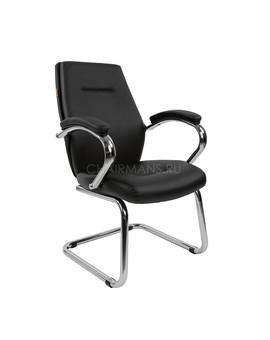 Кресло посетителя Chairman 495 экопремиум черный, изображение 1