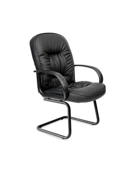 Кресло посетителя Chairman 416V Eco экокожа черный, изображение 1