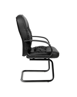 Кресло посетителя Chairman 416V Eco экокожа черный, изображение 3