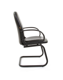 Кресло посетителя Chairman 279V КЗ экокожа черный, изображение 3