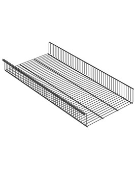 Полка-корзина GSb 90х40 графит, изображение 1