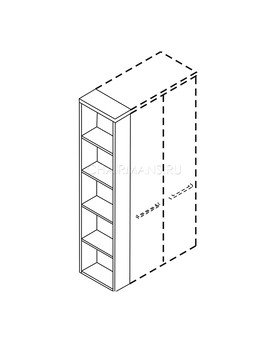 Стеллаж Skyland ALTO ABS 196 венге магия, изображение 2