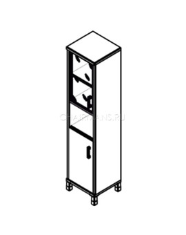 Шкаф Skyland BORN 431.9 (L) орех даллас, изображение 2