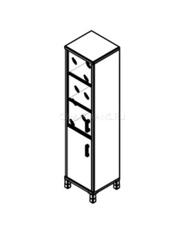 Шкаф Skyland BORN 431.6 (L) венге магия, изображение 2