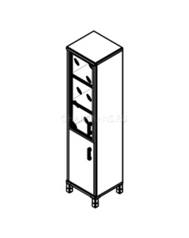 Шкаф Skyland BORN 431.4 (L) орех даллас, изображение 2