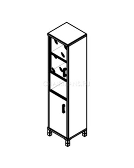 Шкаф Skyland BORN 431.10(L) венге магия, изображение 2